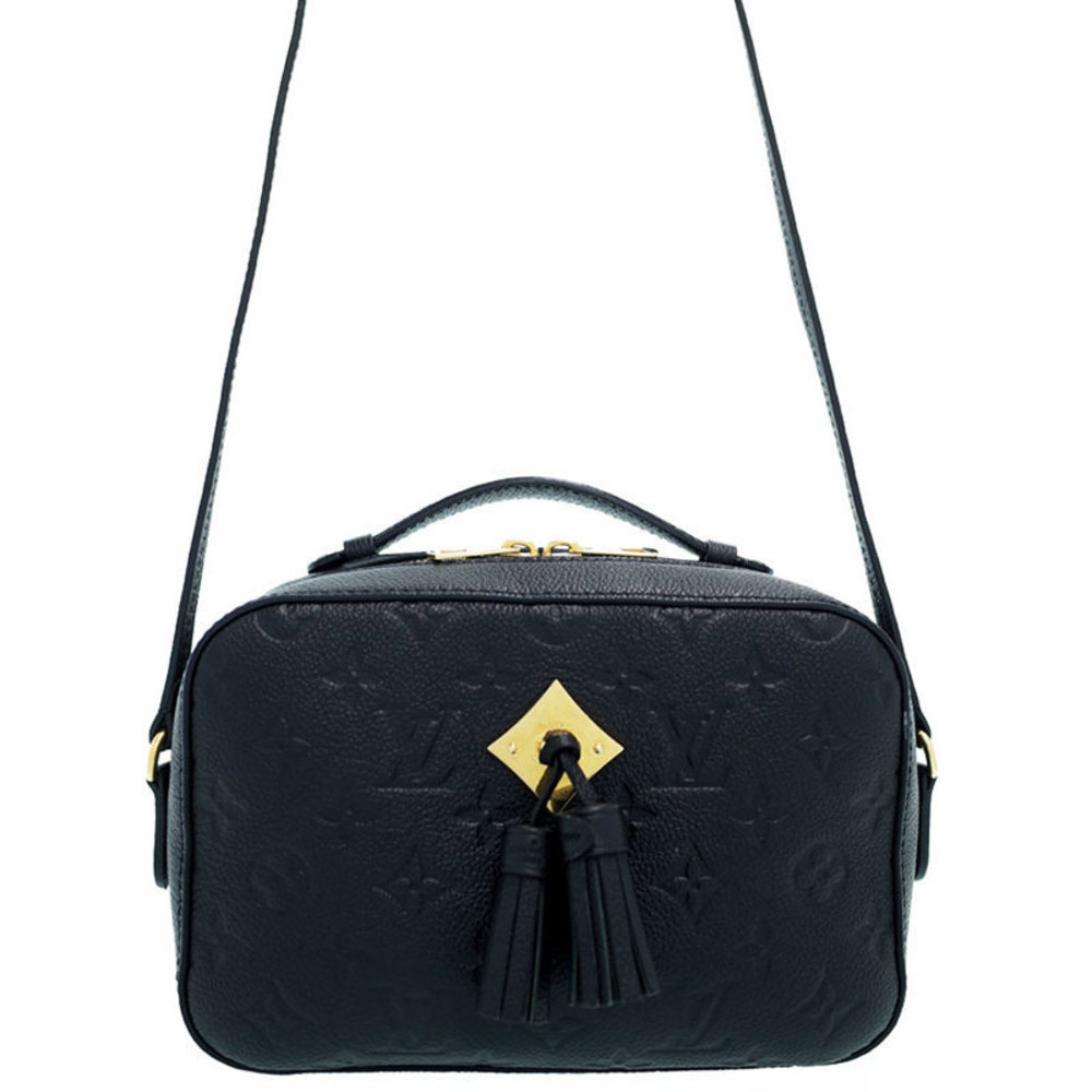 Louis Vuitton Empreinte Saintonge Shoulder Bag Black